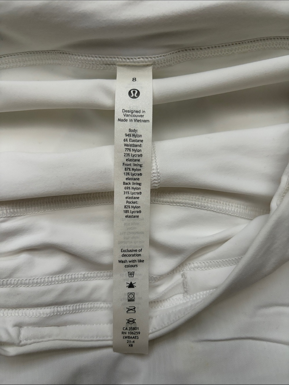 lululemon athletica White Performance Skort - Picture 4 of 6